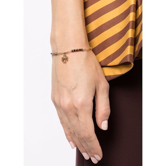 Tory Burch Kira Enamel Bar Bracelet Tory Gold/ Multi Color OS - Picture 11 of 16